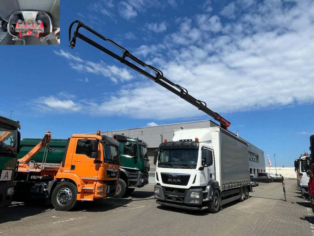 MAN TG-S 26.400 6x2-2 BL Pritsche Heckkran 5xhydr.Au - Camión grúa: foto 1 MAN TG-S 26.400 6x2-2 BL Pritsche Heckkran 5xhydr.Au - Camión grúa: foto 1
