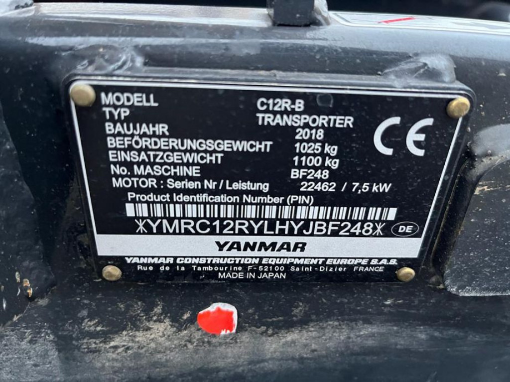 YANMAR Kettendumper C 12 R Baumaschine Kettendumper - Maquinaria de construcción: foto 3 YANMAR Kettendumper C 12 R Baumaschine Kettendumper - Maquinaria de construcción: foto 3