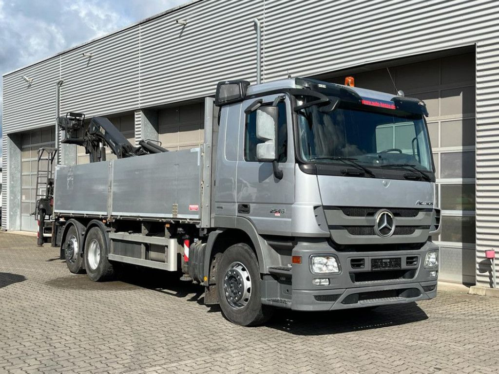 Mercedes-Benz Actros 2546 L 6x2 Pritsche Heckkran Hiab 288 6x - Camión grúa, Camión caja abierta: foto 2 Mercedes-Benz Actros 2546 L 6x2 Pritsche Heckkran Hiab 288 6x - Camión grúa, Camión caja abierta: foto 2