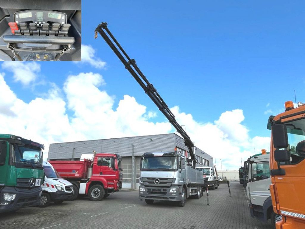 Mercedes-Benz Actros 2546 L 6x2 Pritsche Heckkran Hiab 288 6x - Camión caja abierta, Camión grúa: foto 1 Mercedes-Benz Actros 2546 L 6x2 Pritsche Heckkran Hiab 288 6x - Camión caja abierta, Camión grúa: foto 1