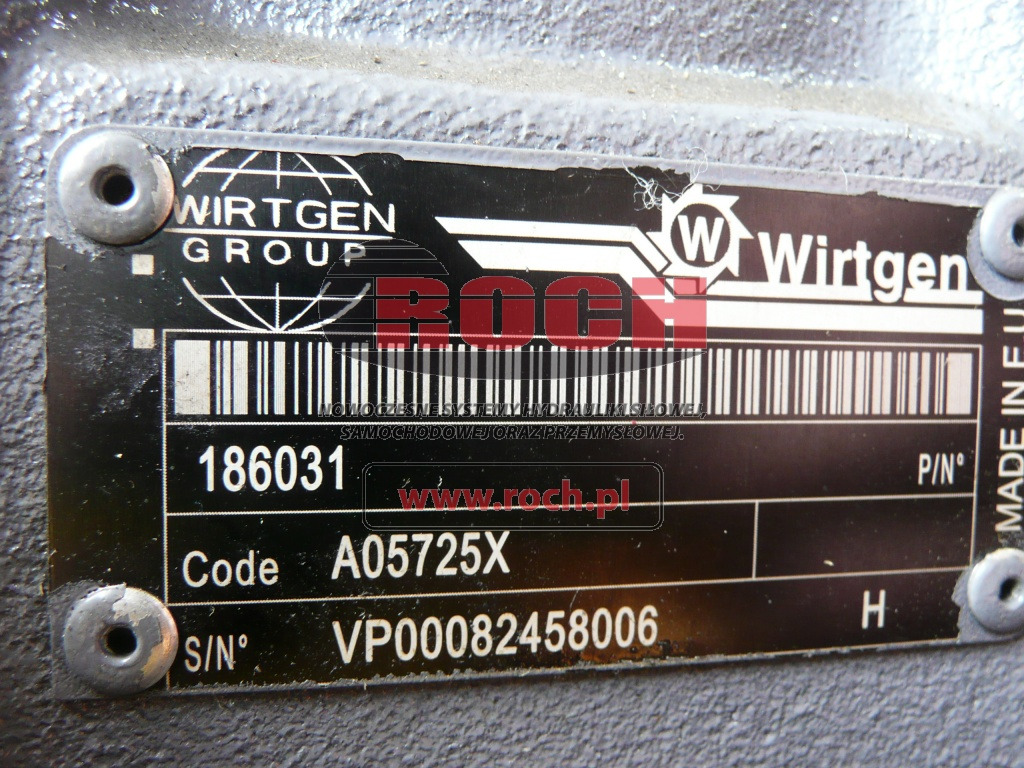 WIRTGEN 186031 A05725X - Motor hidráulico: foto 2 WIRTGEN 186031 A05725X - Motor hidráulico: foto 2