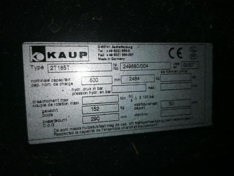 Kaup 2T185T - Horquillas para Equipo de manutención: foto 3 Kaup 2T185T - Horquillas para Equipo de manutención: foto 3