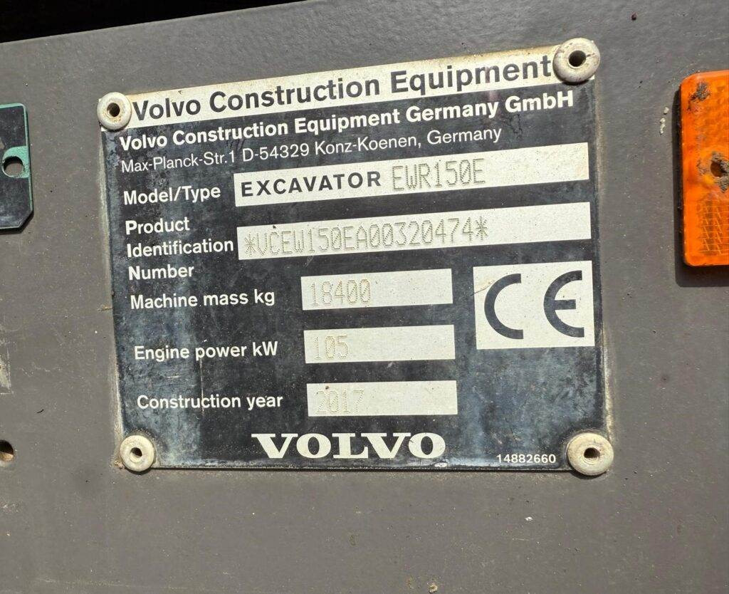Excavadora de ruedas Volvo EWR150E: foto 24