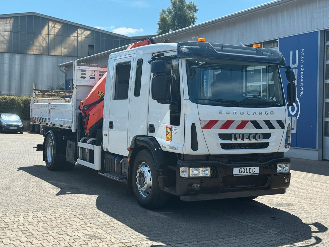 Iveco ML180E 4x2 DOKA Euro 5 Kipper Kran PK16001K-B - Camión volquete, Camión grúa: foto 1 Iveco ML180E 4x2 DOKA Euro 5 Kipper Kran PK16001K-B - Camión volquete, Camión grúa: foto 1