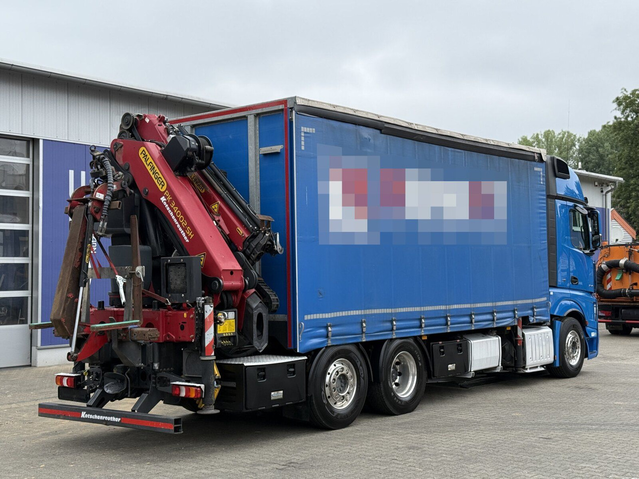 Mercedes-Benz Actros 6x2 Pritsche Kran Palfinger PK34002 + JIB - Camión caja abierta, Camión grúa: foto 3 Mercedes-Benz Actros 6x2 Pritsche Kran Palfinger PK34002 + JIB - Camión caja abierta, Camión grúa: foto 3