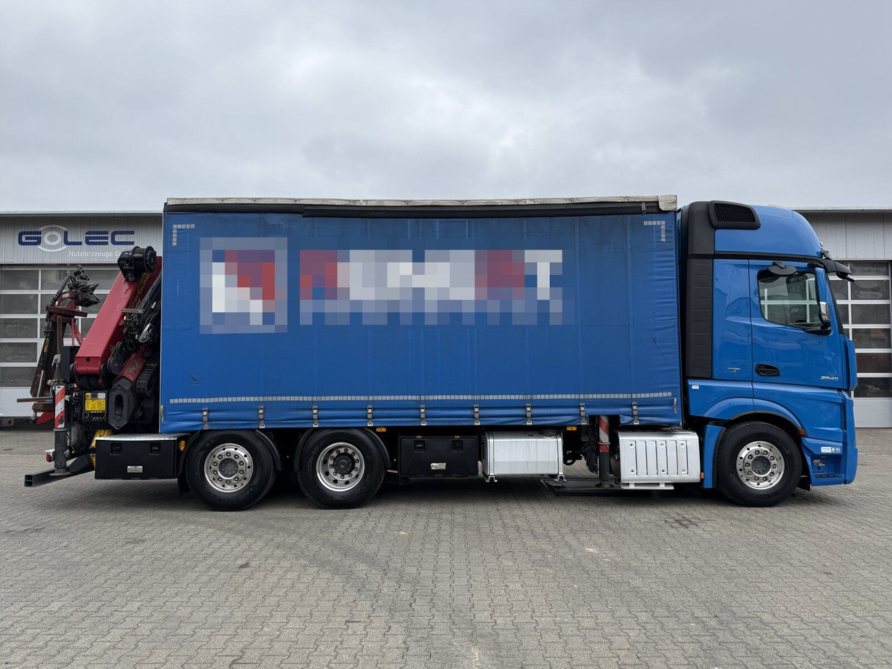 Mercedes-Benz Actros 6x2 Pritsche Kran Palfinger PK34002 + JIB - Camión grúa: foto 2 Mercedes-Benz Actros 6x2 Pritsche Kran Palfinger PK34002 + JIB - Camión grúa: foto 2