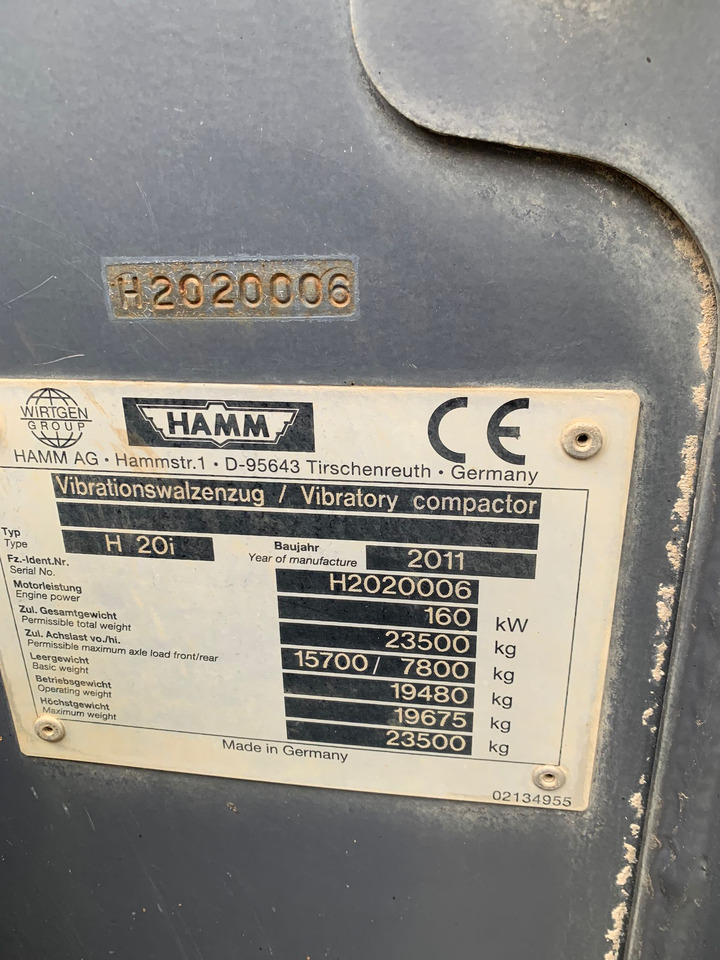 HAMM H 20 I - Compactador: foto 1 HAMM H 20 I - Compactador: foto 1