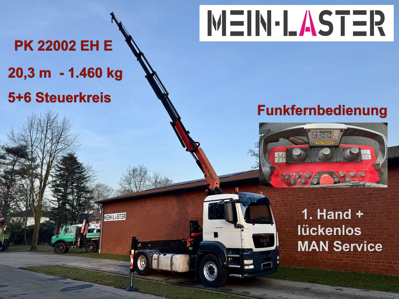 MAN TGS 18.400 PK 22002-E 20 m- 5.550kg + 5/6 Steuer - Camión grúa: foto 1 MAN TGS 18.400 PK 22002-E 20 m- 5.550kg + 5/6 Steuer - Camión grúa: foto 1
