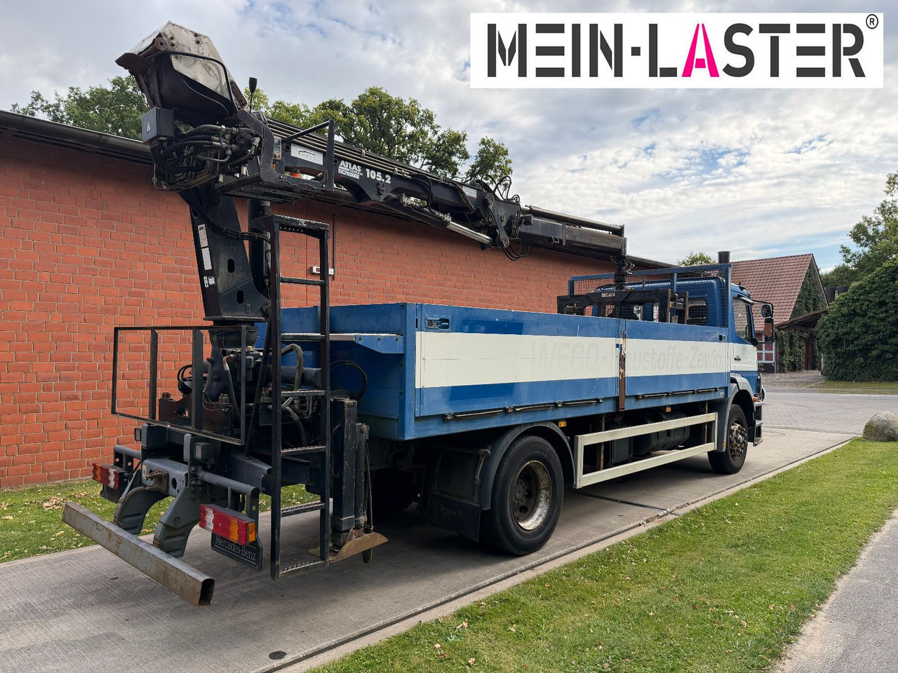 Mercedes-Benz 1823 Atego Atlas 105.2 1.Hand nur 226.000 km - Camión caja abierta, Camión grúa: foto 5 Mercedes-Benz 1823 Atego Atlas 105.2 1.Hand nur 226.000 km - Camión caja abierta, Camión grúa: foto 5