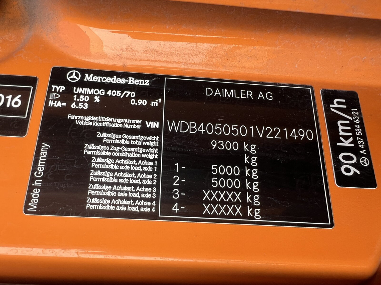 Unimog U 20 U405/70 4x4 U 20 U405/70 4x4, Kipper, Winterdienstplatte - Furgoneta: foto 5 Unimog U 20 U405/70 4x4 U 20 U405/70 4x4, Kipper, Winterdienstplatte - Furgoneta: foto 5