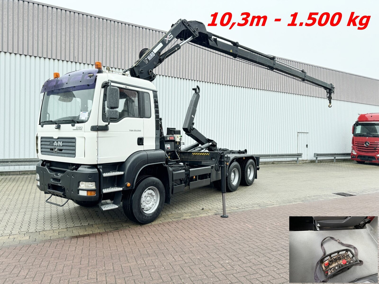MAN TGA 33.350 6X4 BB TGA 33.350 6X4 BB mit Kran Hiab 166 E-3 HiDuo, Funk - Camión multibasculante, Camión grúa: foto 1 MAN TGA 33.350 6X4 BB TGA 33.350 6X4 BB mit Kran Hiab 166 E-3 HiDuo, Funk - Camión multibasculante, Camión grúa: foto 1
