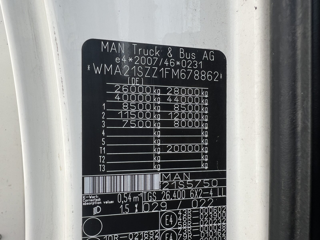 Camión grúa, Camión caja abierta MAN TGS 26.400 6x2-4 LL TGS 26.400 6x2-4 LL, Navi, Lenk-/Liftachse, Heckkran Palfinger PK20001-K B, Funk: foto 6 Camión grúa, Camión caja abierta MAN TGS 26.400 6x2-4 LL TGS 26.400 6x2-4 LL, Navi, Lenk-/Liftachse, Heckkran Palfinger PK20001-K B, Funk: foto 6