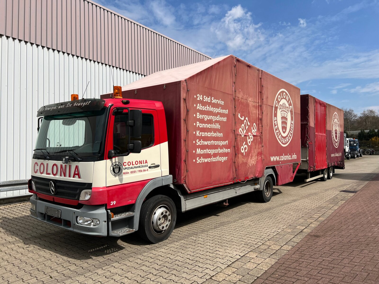 Camión portavehículos Mercedes-Benz Atego 1223 L 4x2 Atego 1223 L 4x2, Kompl. Zug, Lift- & Schiebeplateau, Funk: foto 8