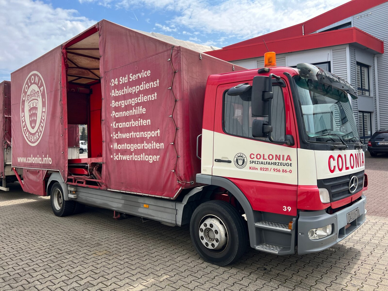 Camión portavehículos Mercedes-Benz Atego 1223 L 4x2 Atego 1223 L 4x2, Kompl. Zug, Lift- & Schiebeplateau, Funk: foto 10