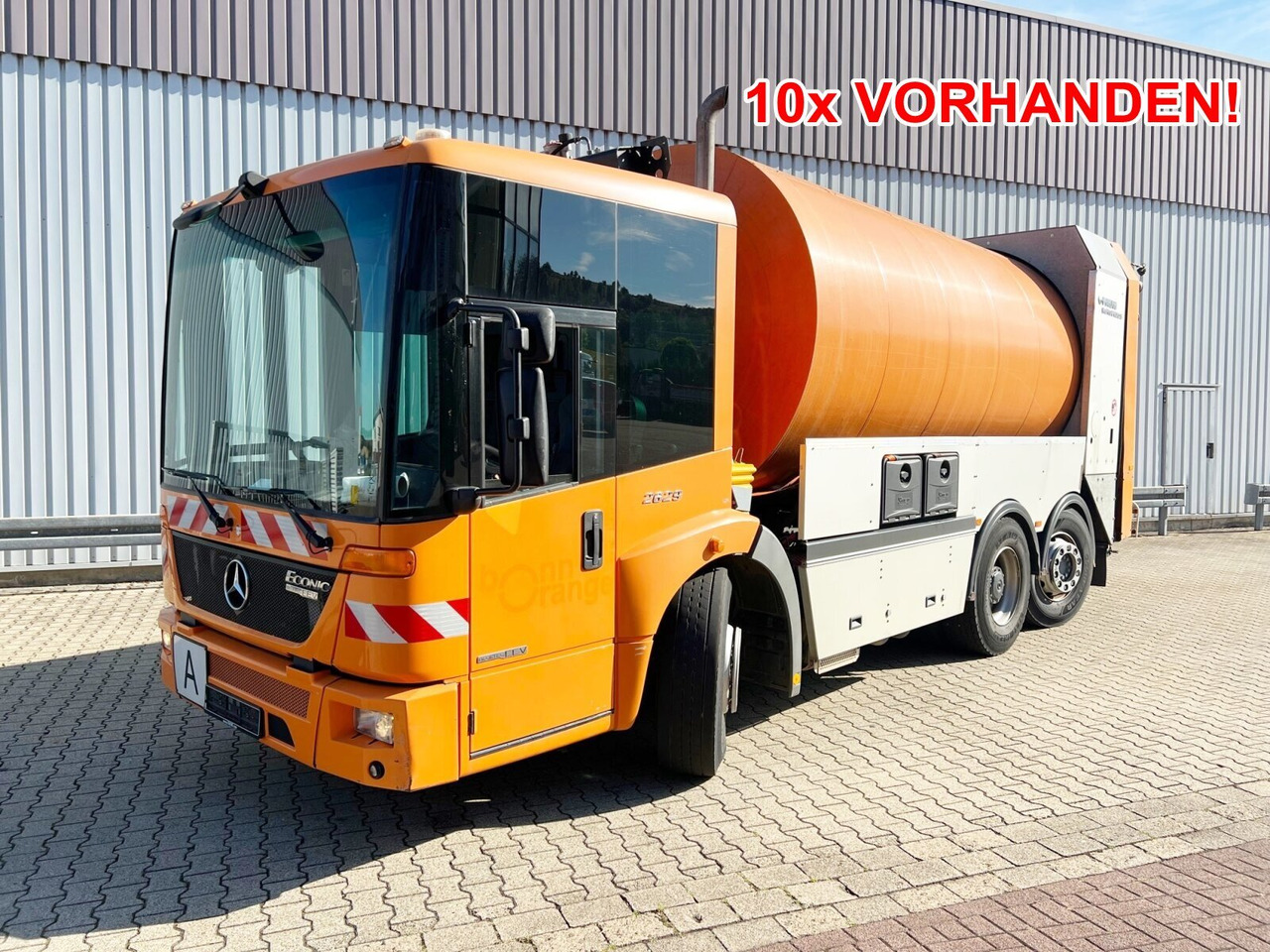 Mercedes-Benz Econic 2629 L/NLA 6x2/4 Econic 2629 L/NLA 6x2/4, EEV, Lenkachse, FAUN Rotopress 519L, Zöller-Schüttung - Camión de basura: foto 1 Mercedes-Benz Econic 2629 L/NLA 6x2/4 Econic 2629 L/NLA 6x2/4, EEV, Lenkachse, FAUN Rotopress 519L, Zöller-Schüttung - Camión de basura: foto 1