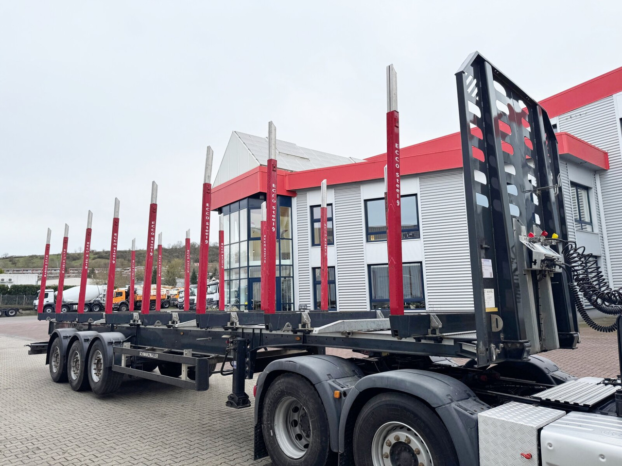 Semirremolque maderero Schwarzmüller 3-Achs Holzauflieger 3-Achs Holzauflieger, Liftachse, MEHRFACH VORHANDEN!: foto 9