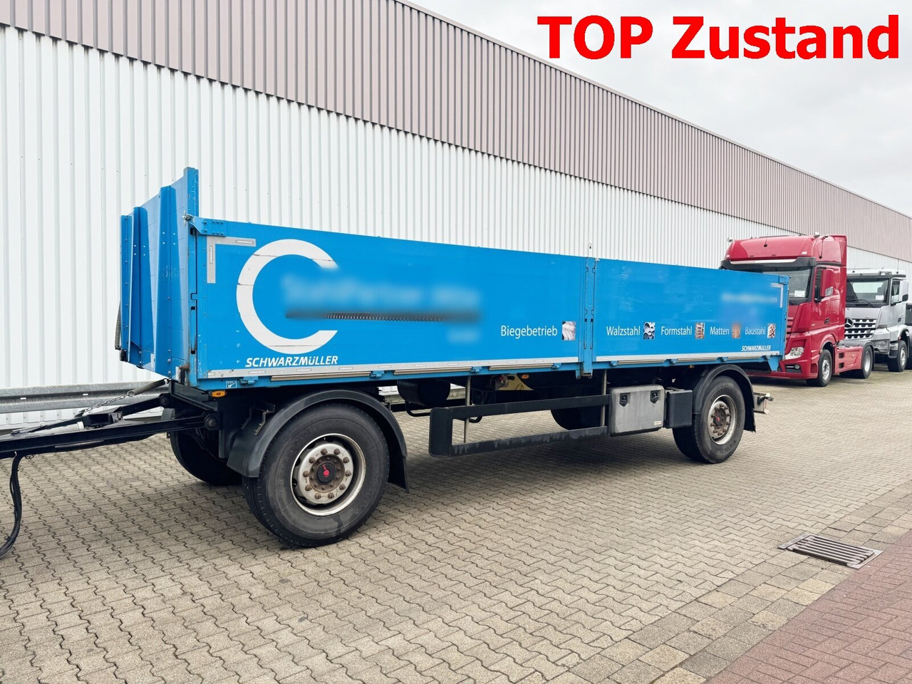 Schwarzmüller T-Serie T-Serie, TOP-Zustand - Remolque plataforma/ Caja abierta: foto 1 Schwarzmüller T-Serie T-Serie, TOP-Zustand - Remolque plataforma/ Caja abierta: foto 1