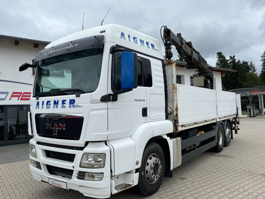 MAN TGS 26.440 Baustoff mit HIAB XS 166 Kran - Camión caja abierta, Camión grúa: foto 3 MAN TGS 26.440 Baustoff mit HIAB XS 166 Kran - Camión caja abierta, Camión grúa: foto 3