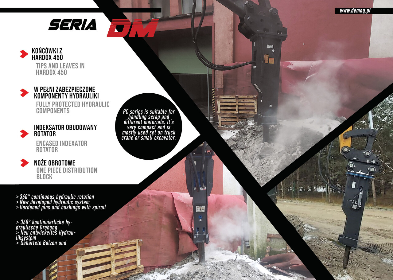 DEMOQ DM250 Hydraulic breaker 230 kg - Martillo hidráulico para Excavadora: foto 2 DEMOQ DM250 Hydraulic breaker 230 kg - Martillo hidráulico para Excavadora: foto 2