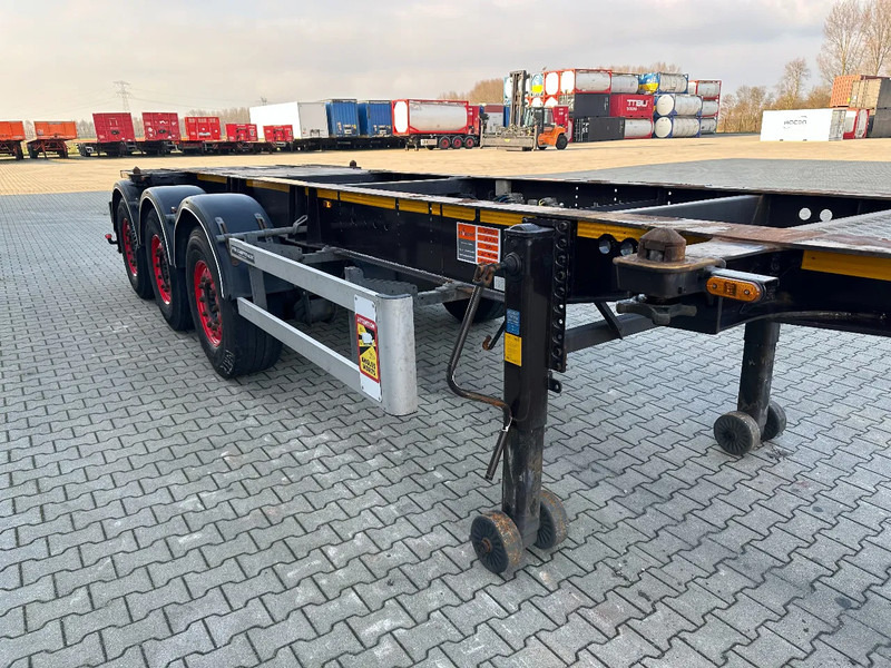 Semirremolque portacontenedore/ Intercambiable Burg 20FT ADR (EX/II, EX/III, FL, AT), Leeggewicht: 3.690kg, SAF INTRADISC, 2x liftaxle, ALCOA, NL-Chassis: foto 12