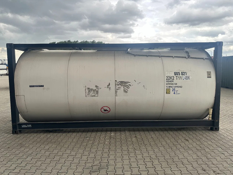 CIMC 20FT ISO / 25.020L-1-COMP. / L4BN / UN Portable / T11 / test: 09-2027 - Contenedor cisterna: foto 3 CIMC 20FT ISO / 25.020L-1-COMP. / L4BN / UN Portable / T11 / test: 09-2027 - Contenedor cisterna: foto 3