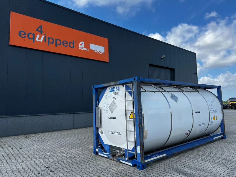 CIMC 20FT ISO, 25.090L/1-COMP/3 BAFFELS/4 manholes, ADR valid until 11/2026 - Tanque de almacenamiento: foto 1 CIMC 20FT ISO, 25.090L/1-COMP/3 BAFFELS/4 manholes, ADR valid until 11/2026 - Tanque de almacenamiento: foto 1