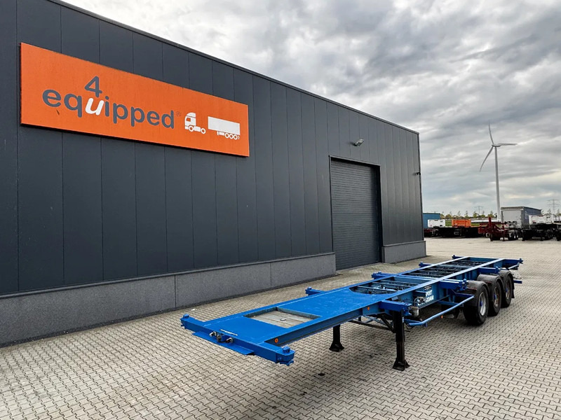 Groenewegen 40FT-chassis / liftaxle / drumbrakes / NL-Chassis - Semirremolque portacontenedore/ Intercambiable: foto 1 Groenewegen 40FT-chassis / liftaxle / drumbrakes / NL-Chassis - Semirremolque portacontenedore/ Intercambiable: foto 1