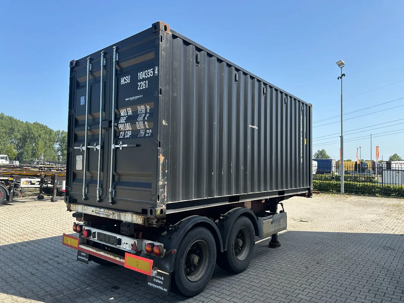 Krone 2-axle 20FT chassis + 20FT DV 8'6" container ONE-WAY - Semirremolque portacontenedore/ Intercambiable: foto 4 Krone 2-axle 20FT chassis + 20FT DV 8'6" container ONE-WAY - Semirremolque portacontenedore/ Intercambiable: foto 4