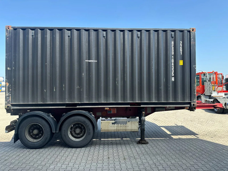 Krone 2-axle 20FT chassis + 20FT DV 8'6" container ONE-WAY - Semirremolque portacontenedore/ Intercambiable: foto 3 Krone 2-axle 20FT chassis + 20FT DV 8'6" container ONE-WAY - Semirremolque portacontenedore/ Intercambiable: foto 3