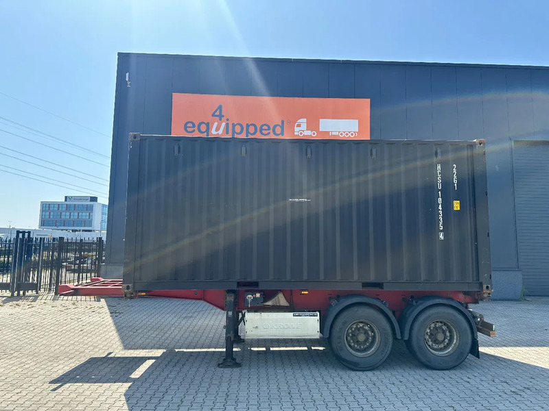 Krone 2-axle 20FT chassis + 20FT DV 8'6" container ONE-WAY - Semirremolque portacontenedore/ Intercambiable: foto 2 Krone 2-axle 20FT chassis + 20FT DV 8'6" container ONE-WAY - Semirremolque portacontenedore/ Intercambiable: foto 2