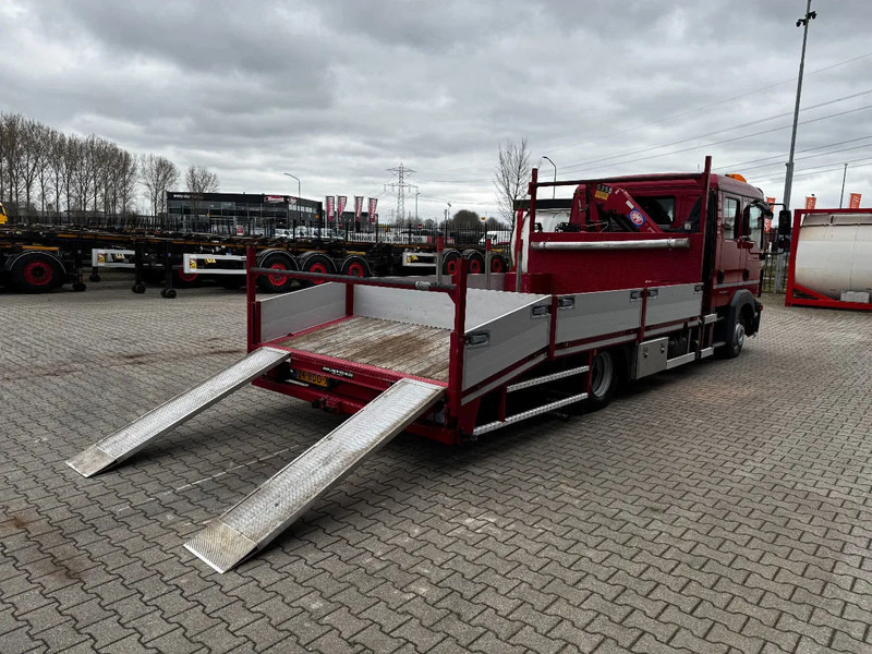 Camión portavehículos, Camión grúa MAN TGL 8.180 crew cab (DOKA), HMF535 K3 crane, 283 running hours only, 211.164 KM, ramps, EURO-6, TOP,-condition: foto 6