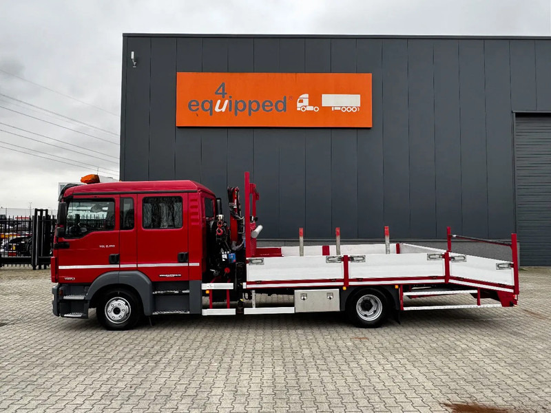 Camión portavehículos, Camión grúa MAN TGL 8.180 crew cab (DOKA), HMF535 K3 crane, 283 running hours only, 211.164 KM, ramps, EURO-6, TOP,-condition: foto 8