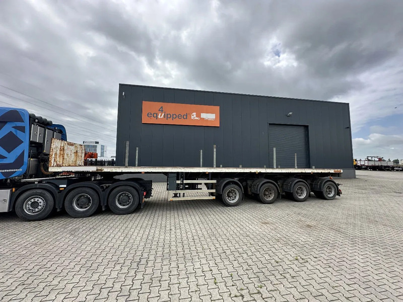 Nooteboom OVB-73-04, 73 tons 4-axle Ballast trailer, 3 hydraulic steering axles, 75% tyres, MOT 03/2026 - Semirremolque plataforma/ Caja abierta: foto 2 Nooteboom OVB-73-04, 73 tons 4-axle Ballast trailer, 3 hydraulic steering axles, 75% tyres, MOT 03/2026 - Semirremolque plataforma/ Caja abierta: foto 2