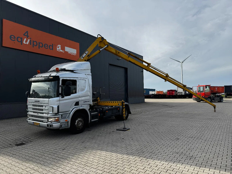 Scania P114-340 + HIAB 19-5 crane + remote / Euro-3 / 3 pedals / NL-truck / APK: 012-2025 - Camión grúa: foto 3 Scania P114-340 + HIAB 19-5 crane + remote / Euro-3 / 3 pedals / NL-truck / APK: 012-2025 - Camión grúa: foto 3