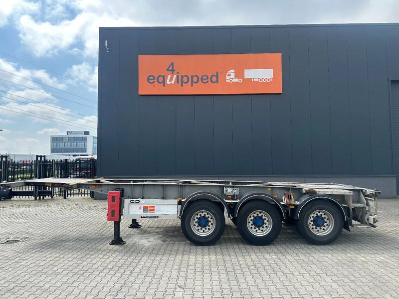 Van Hool 20FT ADR (EX/II, EX/III, FL, AT), BPW + drumbrakes, 2 liftaxles, galvanized, ALCOA, NL-Chassis - Semirremolque portacontenedore/ Intercambiable: foto 2 Van Hool 20FT ADR (EX/II, EX/III, FL, AT), BPW + drumbrakes, 2 liftaxles, galvanized, ALCOA, NL-Chassis - Semirremolque portacontenedore/ Intercambiable: foto 2