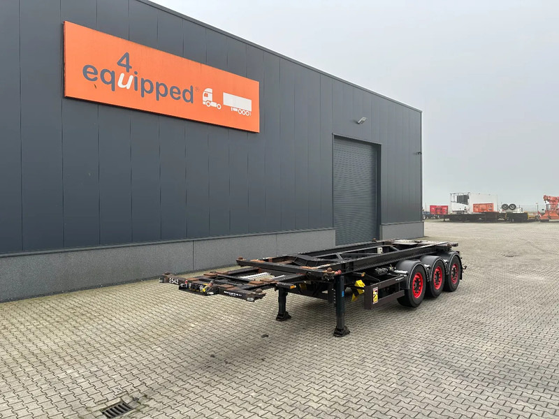 Semirremolque portacontenedore/ Intercambiable Van Hool 20FT Tipping-chassis, ADR (EX/II, EX/III, FL, AT), SAF, 2 liftaxles: foto 10