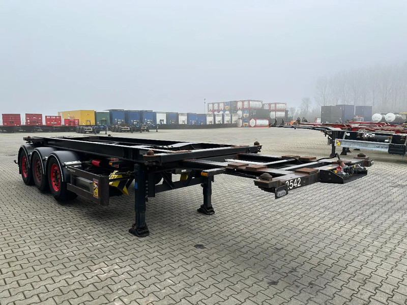 Semirremolque portacontenedore/ Intercambiable Van Hool 20FT Tipping-chassis, ADR (EX/II, EX/III, FL, AT), SAF, 2 liftaxles: foto 16