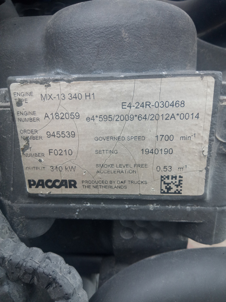 Daf XF106 - Motor: foto 5 Daf XF106 - Motor: foto 5