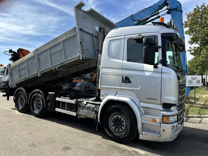 Scania R520 6x4 TRACTOR + TIPPER + CRANE PALFINGER PK 15002 A - RETARDER - *FULL AIR* - EUR 6 - BE TRUCK - Cabeza tractora: foto 1 Scania R520 6x4 TRACTOR + TIPPER + CRANE PALFINGER PK 15002 A - RETARDER - *FULL AIR* - EUR 6 - BE TRUCK - Cabeza tractora: foto 1