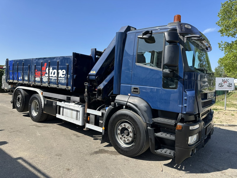 Iveco STRALIS 420 6x2 + CRANE HMF 1720 K3 + ROTATOR - LIFT + STEERING AXLE - EURO 5 - *FULL AIR* - CONTAINER INCL. - BE TRUCK - Camión multibasculante, Camión grúa: foto 2 Iveco STRALIS 420 6x2 + CRANE HMF 1720 K3 + ROTATOR - LIFT + STEERING AXLE - EURO 5 - *FULL AIR* - CONTAINER INCL. - BE TRUCK - Camión multibasculante, Camión grúa: foto 2