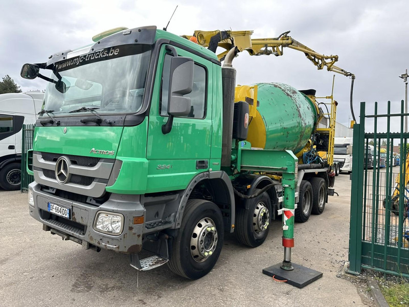 Mercedes-Benz ACTROS 3241 8x4 PUMI PM M 21-3 (21m) Putzmeister - *238.000km* / 1586H - EPS - BLADVERING / NAAFREDUCTIE - Bomba de hormigón: foto 4 Mercedes-Benz ACTROS 3241 8x4 PUMI PM M 21-3 (21m) Putzmeister - *238.000km* / 1586H - EPS - BLADVERING / NAAFREDUCTIE - Bomba de hormigón: foto 4