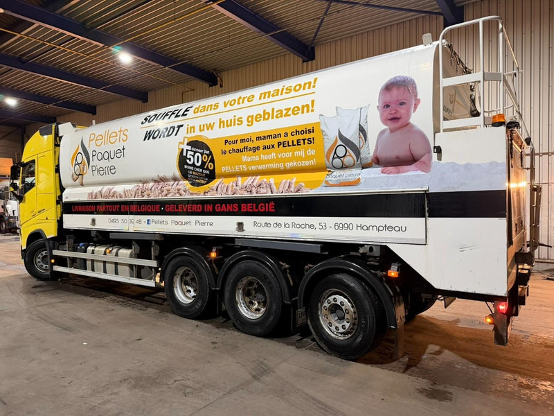 Camión lona Volvo FH 460 8x4 TRIDEM CURTAINSIDE BOX 8m50 / BDF / SILO COMPRESSOR - *FULL AIR* - EURO 6 - LIFT + STEERING AXLE - BE TRUCK: foto 11