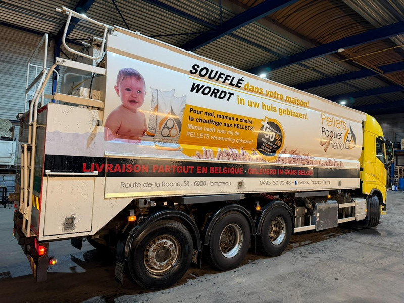 Camión lona Volvo FH 460 8x4 TRIDEM CURTAINSIDE BOX 8m50 / BDF / SILO COMPRESSOR - *FULL AIR* - EURO 6 - LIFT + STEERING AXLE - BE TRUCK: foto 12