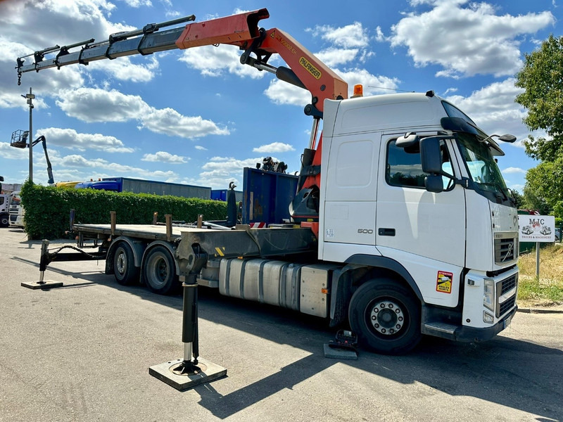 Volvo FH 500 6X2 PRITSCHE + KRAN PALFINGER PK50002 E 5x - RETARDER - PLATFORM 6m20 - TWISTLOCKS 20' - 561.000km - EURO 5 - Camión caja abierta, Camión grúa: foto 2 Volvo FH 500 6X2 PRITSCHE + KRAN PALFINGER PK50002 E 5x - RETARDER - PLATFORM 6m20 - TWISTLOCKS 20' - 561.000km - EURO 5 - Camión caja abierta, Camión grúa: foto 2