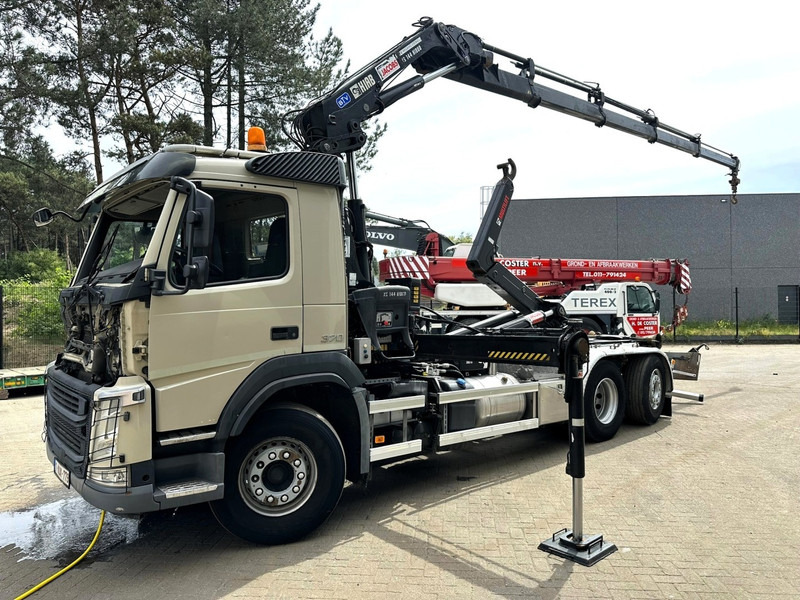 Volvo FM 370 6x2 HOOKLIFT 21T + CRANE HIAB 144 E-4 HIDUO - ENGINE / GEARBOX OK - CHASSIS OK - RUNNING + DRIVING - BE TRUCK - Camión multibasculante, Camión grúa: foto 3 Volvo FM 370 6x2 HOOKLIFT 21T + CRANE HIAB 144 E-4 HIDUO - ENGINE / GEARBOX OK - CHASSIS OK - RUNNING + DRIVING - BE TRUCK - Camión multibasculante, Camión grúa: foto 3
