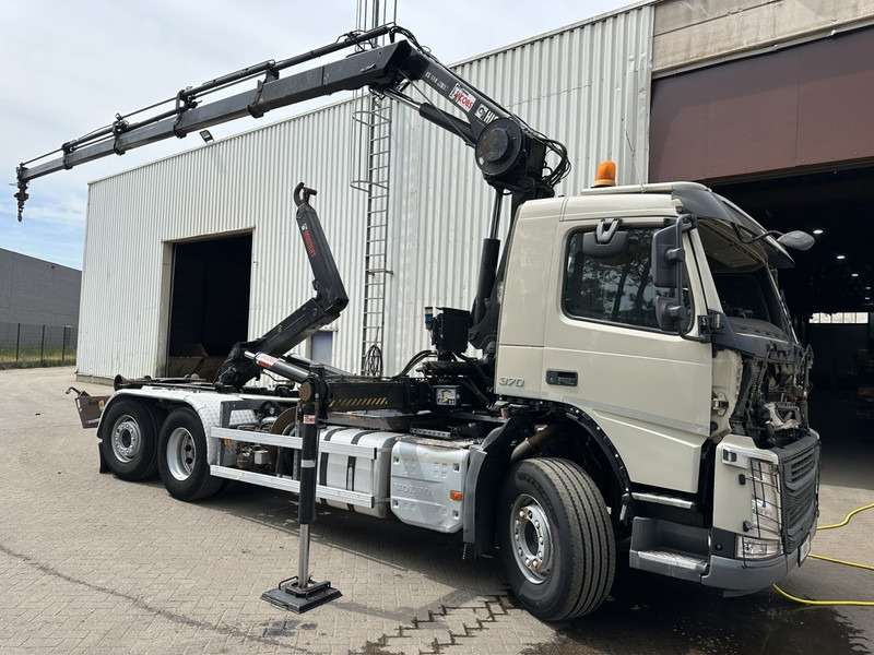 Volvo FM 370 6x2 HOOKLIFT 21T + CRANE HIAB 144 E-4 HIDUO - ENGINE / GEARBOX OK - CHASSIS OK - RUNNING + DRIVING - BE TRUCK - Camión multibasculante, Camión grúa: foto 2 Volvo FM 370 6x2 HOOKLIFT 21T + CRANE HIAB 144 E-4 HIDUO - ENGINE / GEARBOX OK - CHASSIS OK - RUNNING + DRIVING - BE TRUCK - Camión multibasculante, Camión grúa: foto 2
