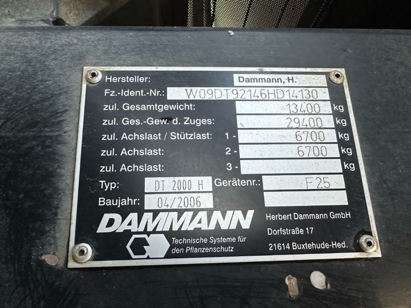 Dammann Trac DT 2000 H - Pulverizador autopropulsado: foto 2 Dammann Trac DT 2000 H - Pulverizador autopropulsado: foto 2