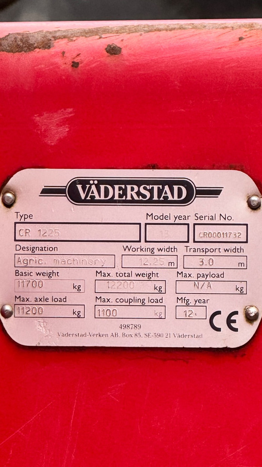 Väderstad Carrier 1225 # CrossCutter#neue Steelrunner - Rastras: foto 2 Väderstad Carrier 1225 # CrossCutter#neue Steelrunner - Rastras: foto 2