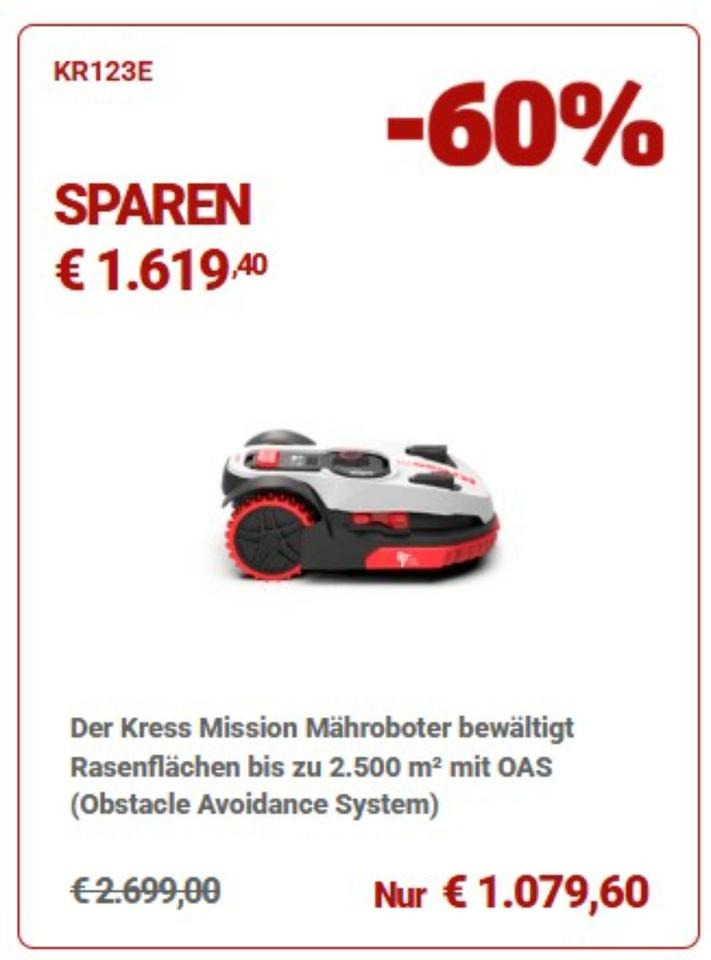 Mähroboter Kress KR123 E - Cortacésped: foto 1 Mähroboter Kress KR123 E - Cortacésped: foto 1