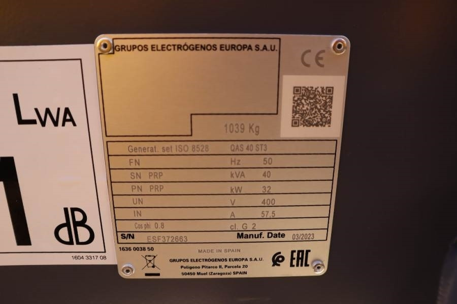 Generador industriale Atlas Copco QAS 40 ST3 Valid inspection, *Guarantee! Diesel, 4: foto 14